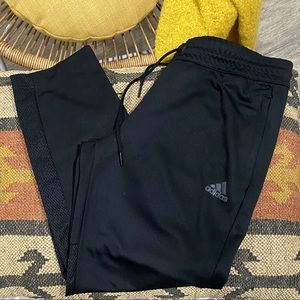 Adidas 3/4 Length 3 Stripe Track Pants